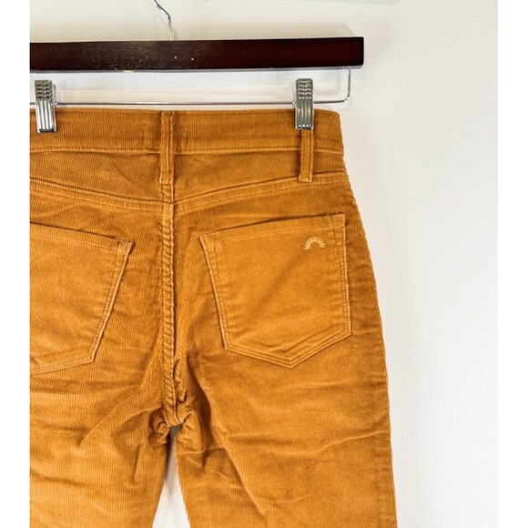 NWT Porter Blue Jeans Mustard The Wanderer Corduroy Flare Bell Bottom Retro 24 - Picture 8 of 10